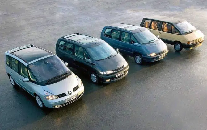 todas as gerações renault espace