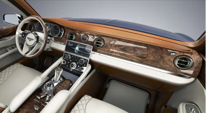 Interior do Bentley Exp 9 F Concept de 2012