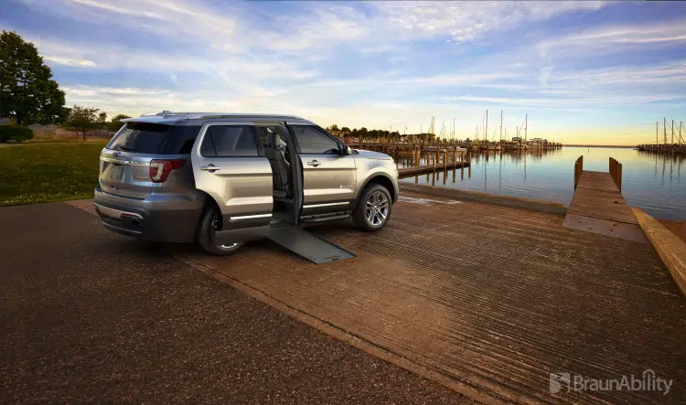 The BraunAbility MXV features a 28.5-inch ramp for convenient side door access.