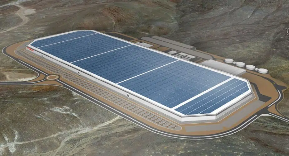 Gigafactory Tesla, no estado do Nevada, EUA