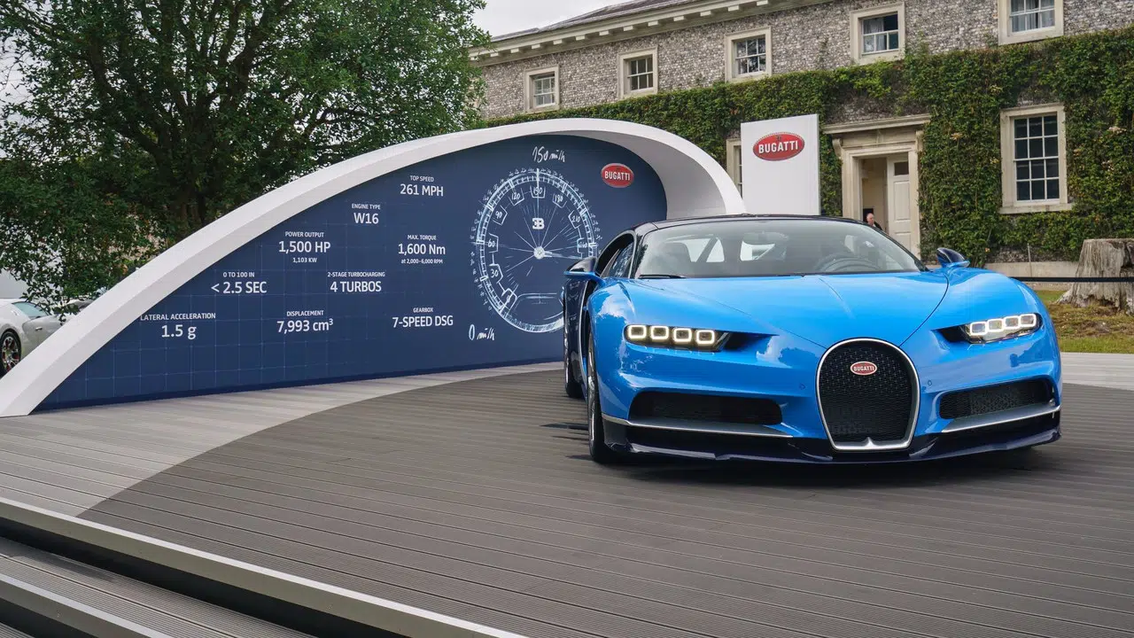 Bugatti Chiron em Goodwood