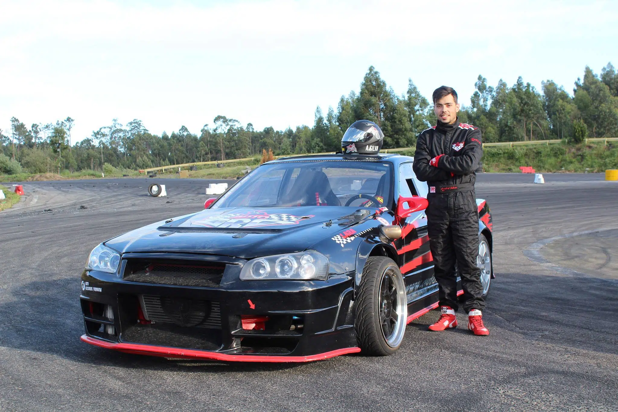 André Silva com Nissan Skyline, Vencedor da Taça Ibérica de Drift 2017, em Pinhel