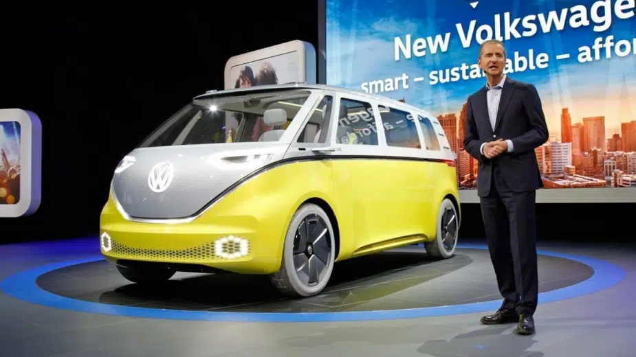Herbert Diess, Volkswagen CEO, Volkswagen I.D. Buzz