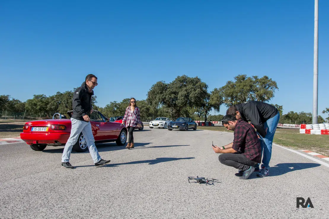 Bastidores das filmagens com drones