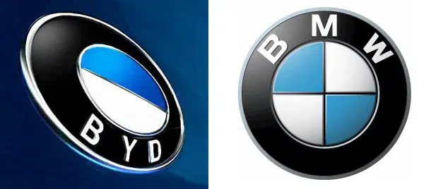 BYD e BMW Logotipos