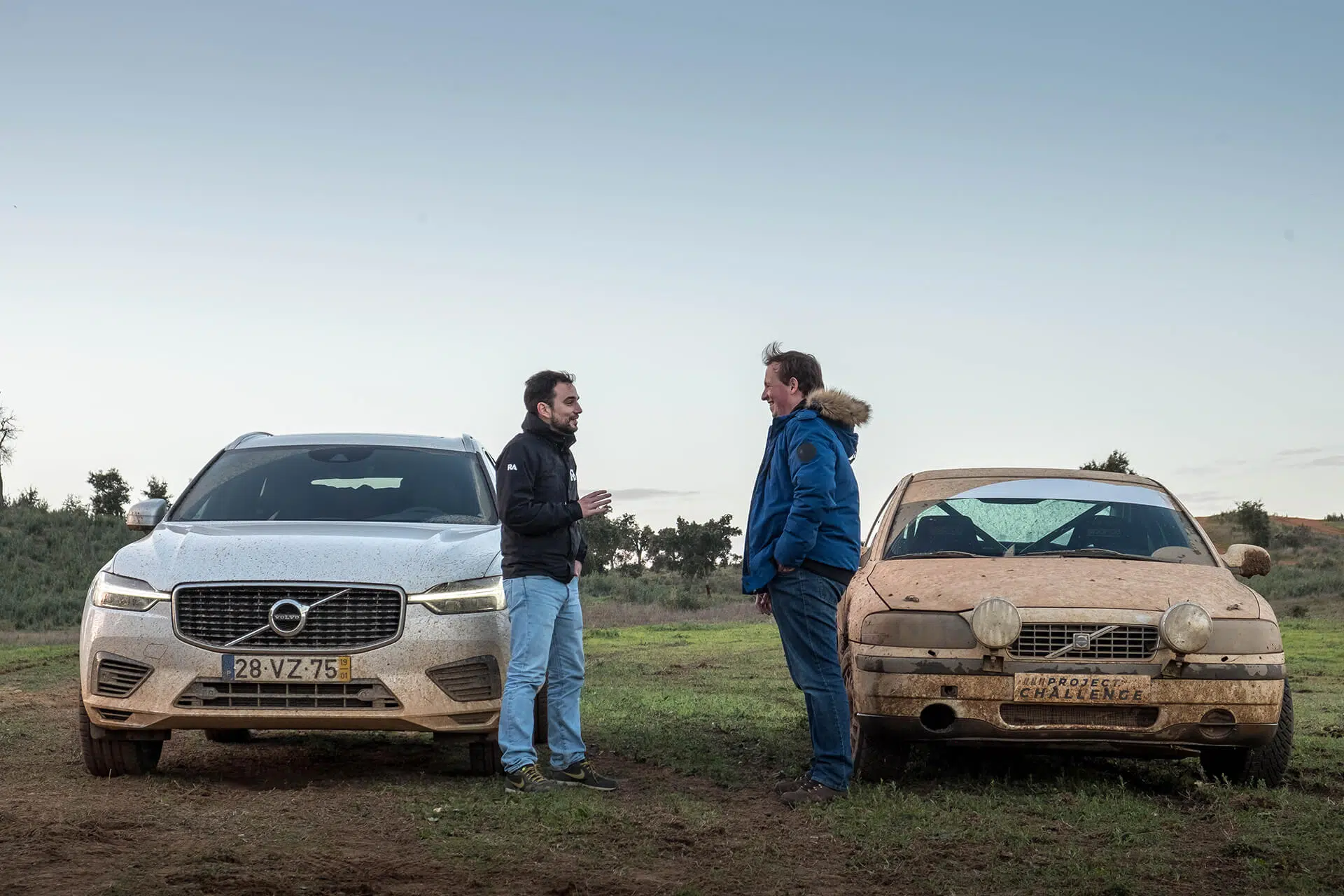 Volvo XC60 e Guilherme Costa com Volvo S60 recce e Manuel Ramoa