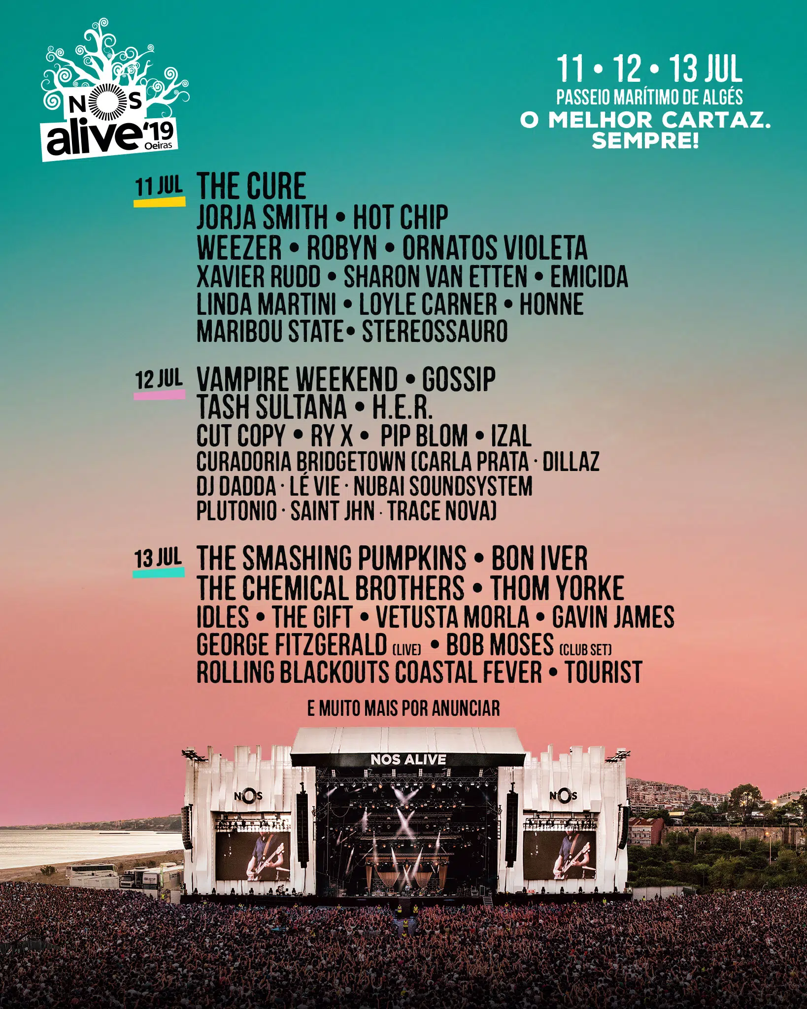 Cartaz NOS Alive 2019