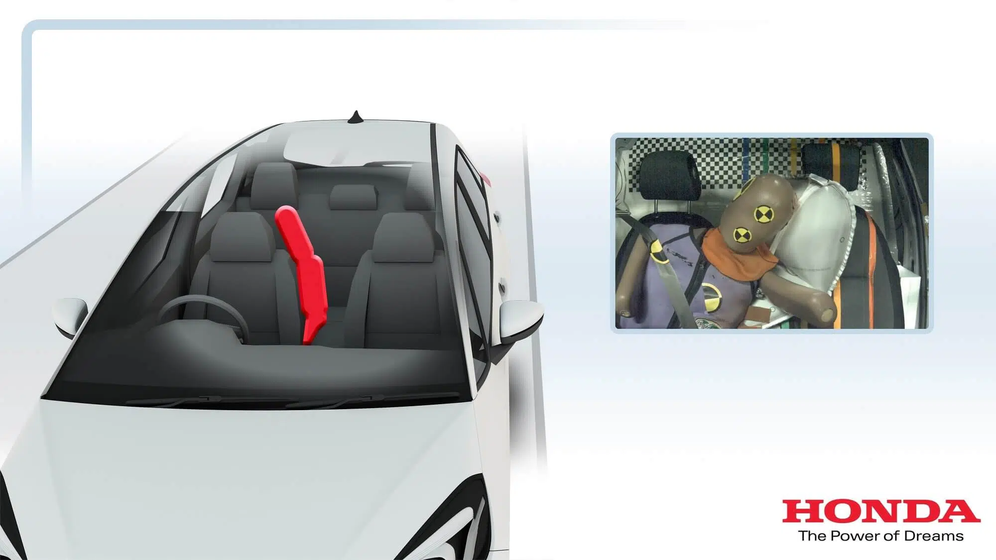 Airbag central dianteiro do Honda Jazz 