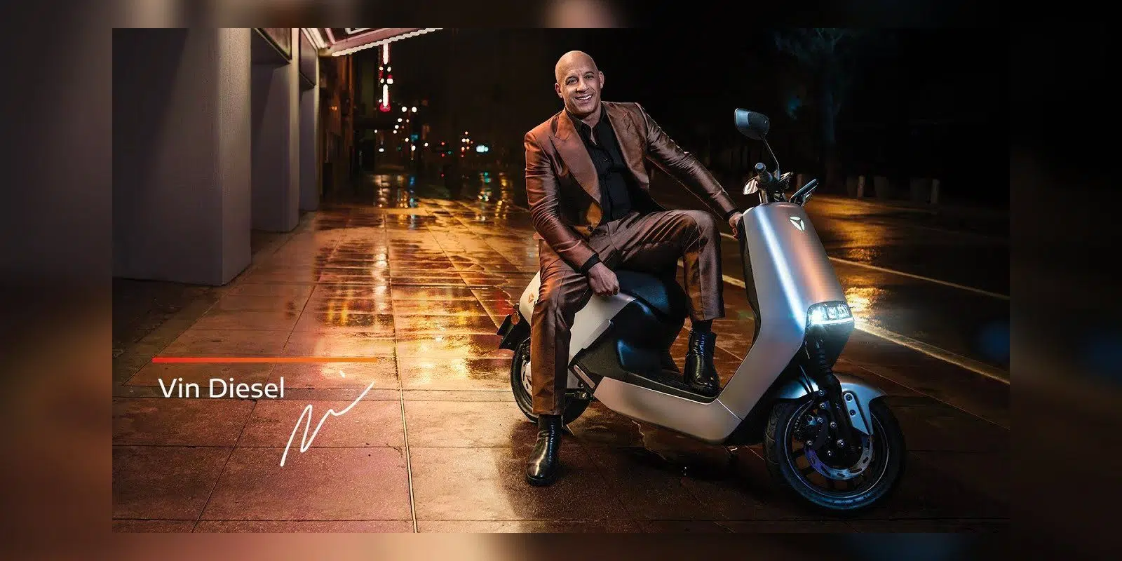 Vin Diesel, acelera elétrica Yadea G5