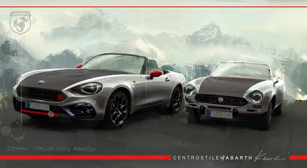 Abarth 124 Spider sketch