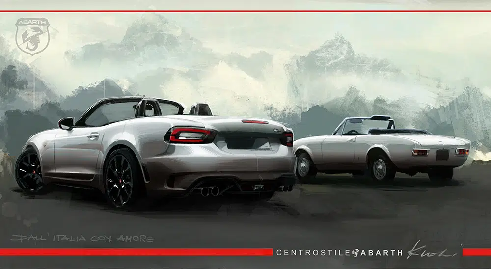 Abarth 124 Spider sketch