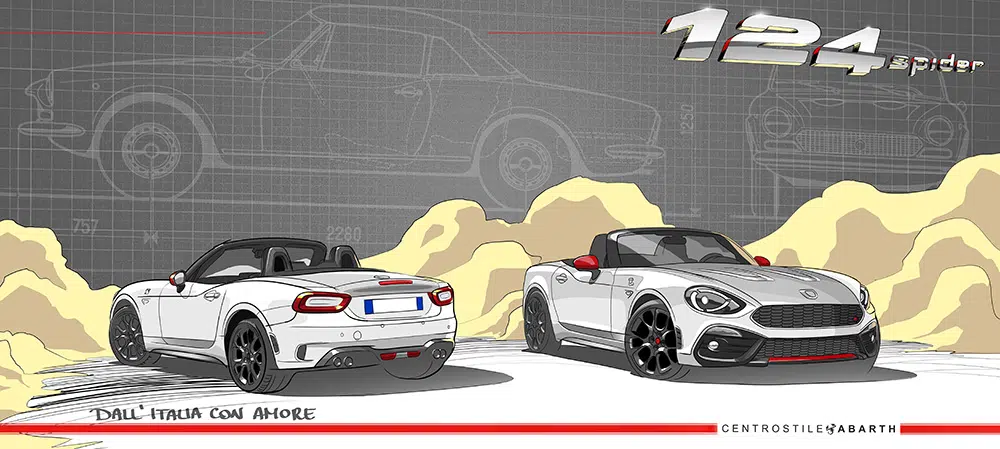 Abarth 124 Spider sketch