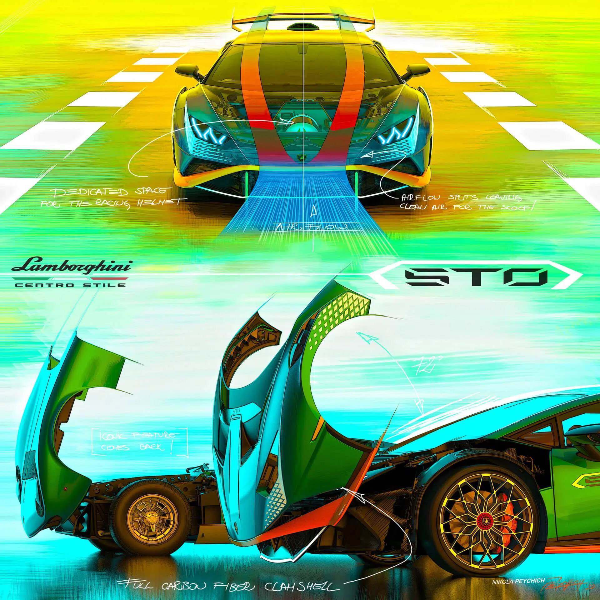 Lamborghini cofango