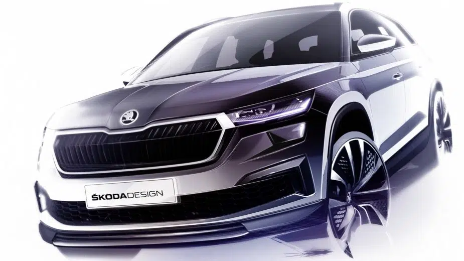 Skoda Kodiaq 2021 esboço