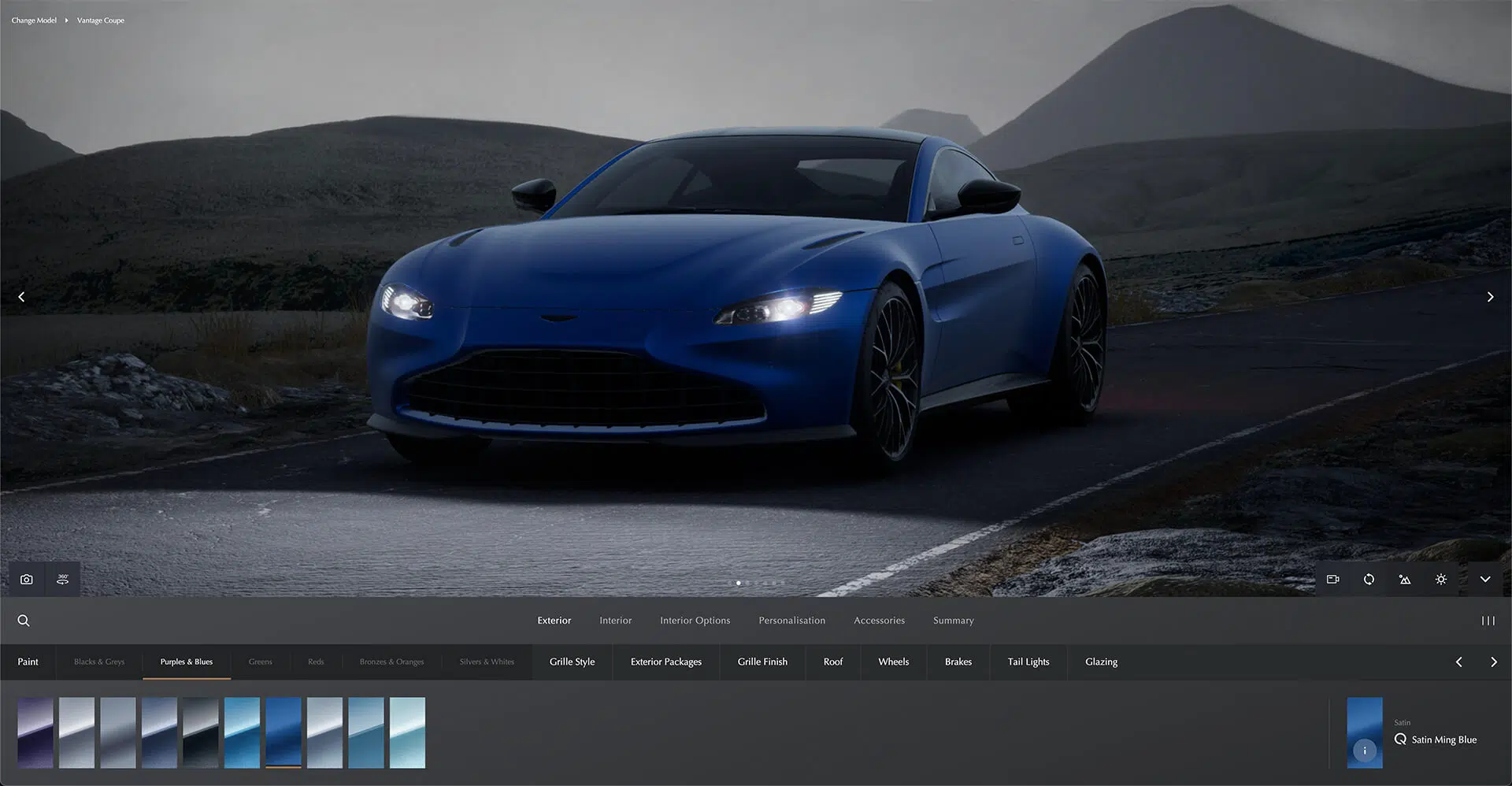 Configurador Aston Martin