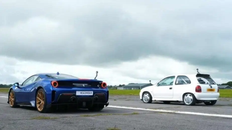 Ferrari 488 Pista vs Opel Corsa GSI