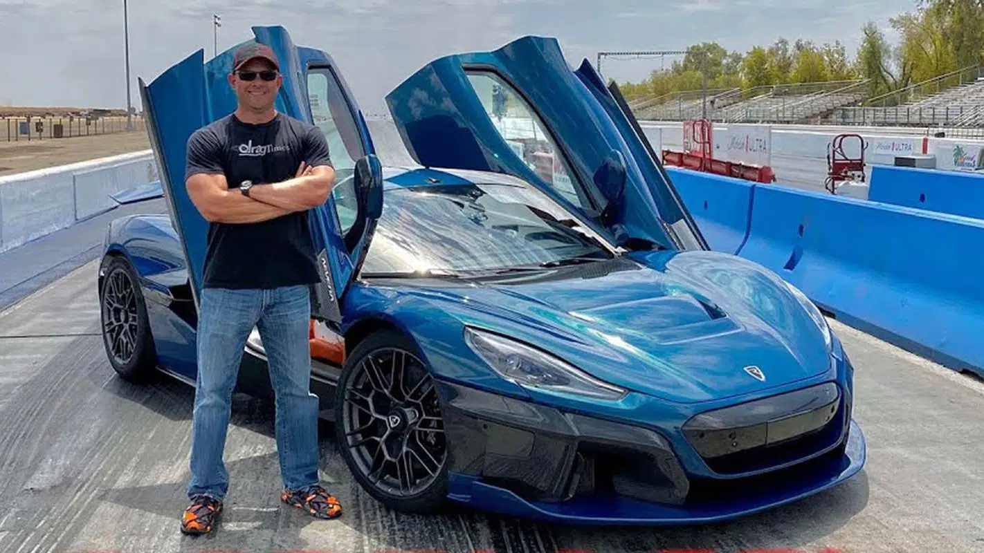 Brooks Weisblat com Rimac Nevera