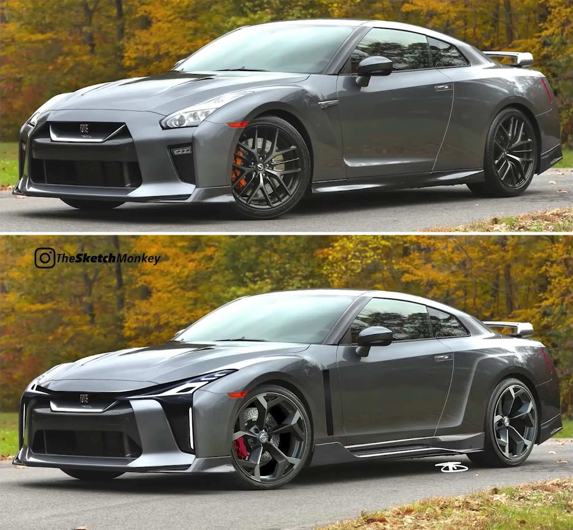 Nissan GT-R R35 e proposta de restyling 