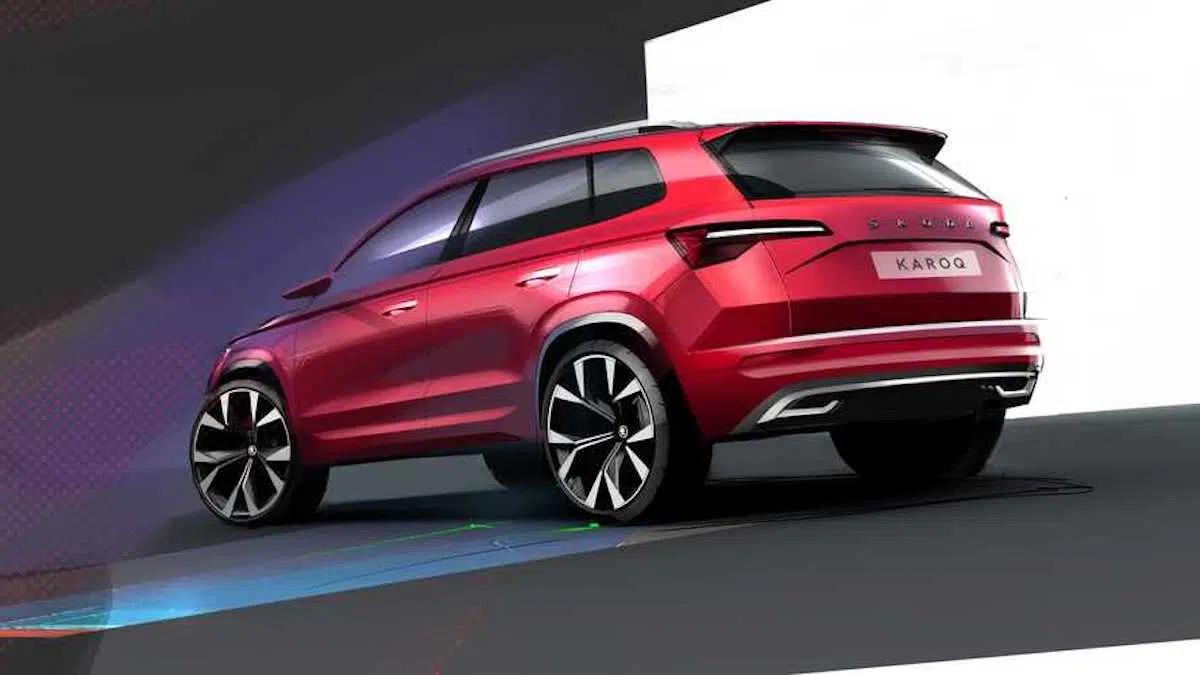 Skoda Karoq facelift teaser