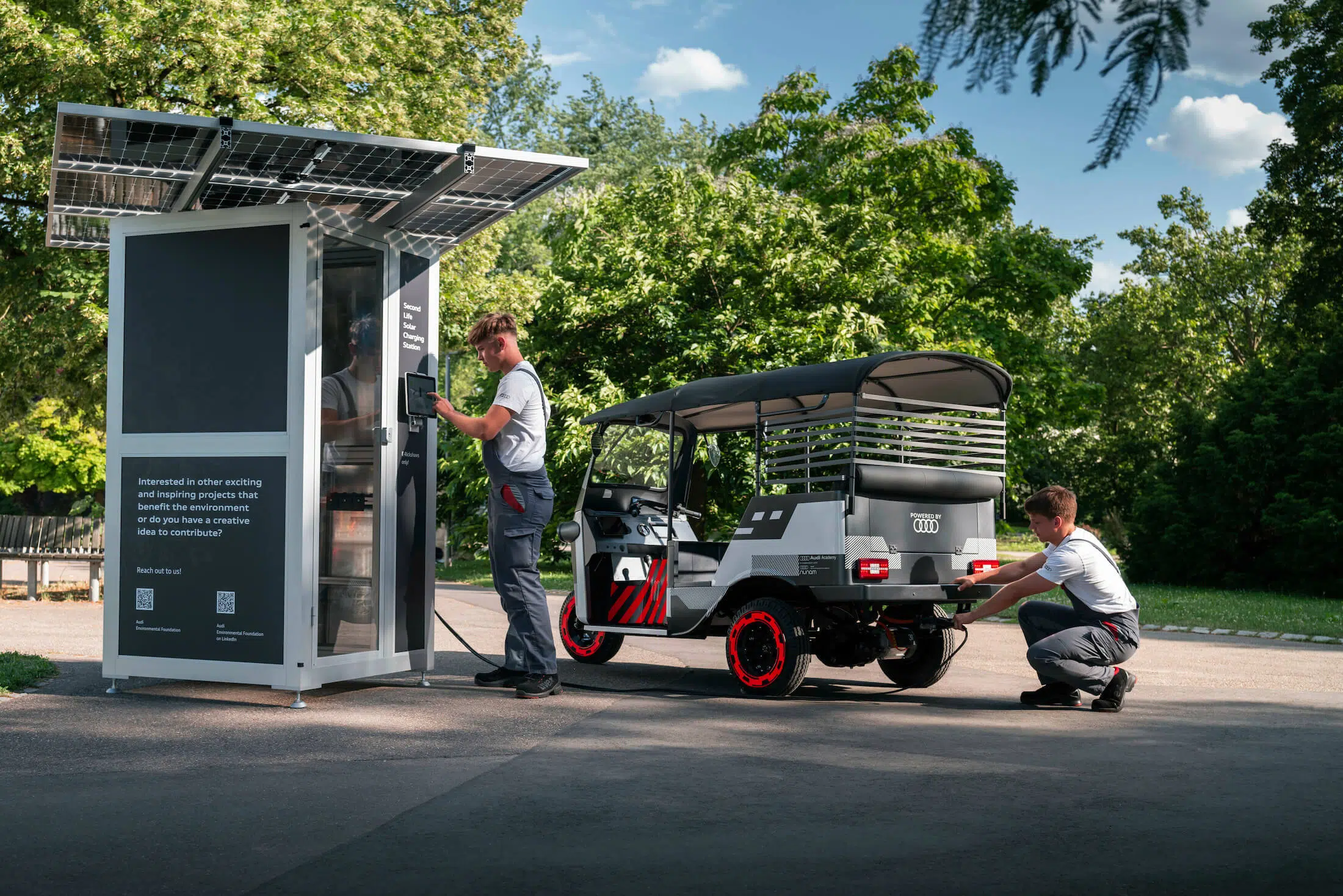 Audi e-tron baterias Tuk Tuk