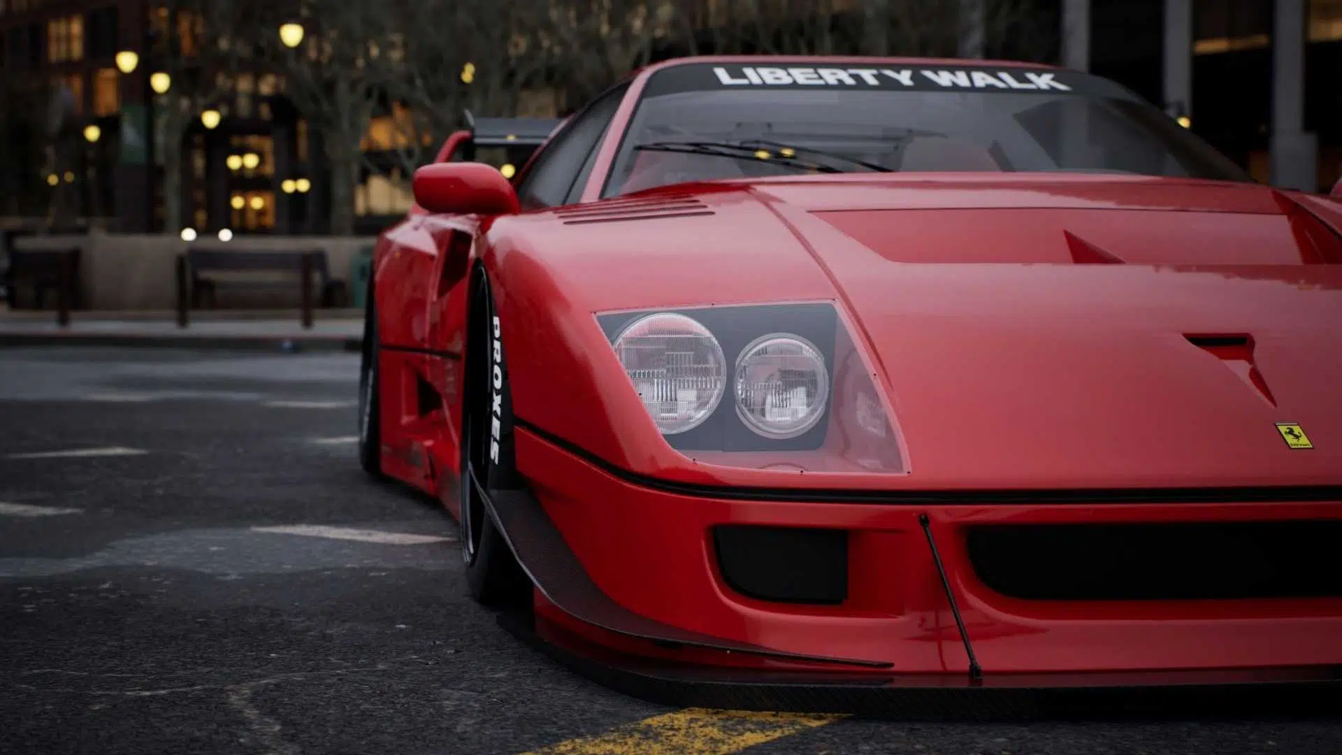 Ferrari F40 Liberty Walk frente