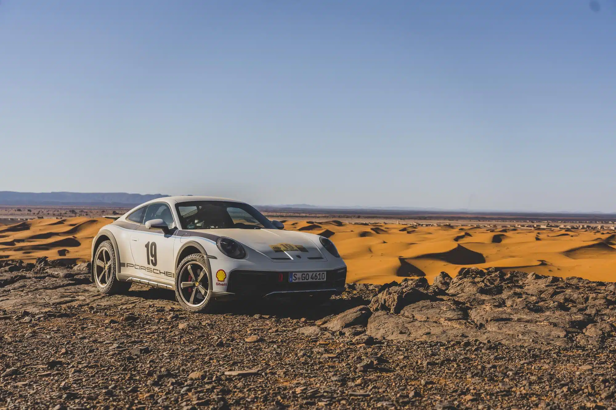 Porsche 911 Dakar decoração "Rally 1974"