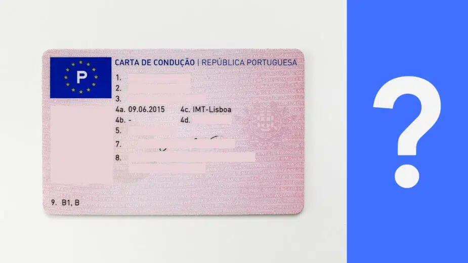 Carta de condução com pontos