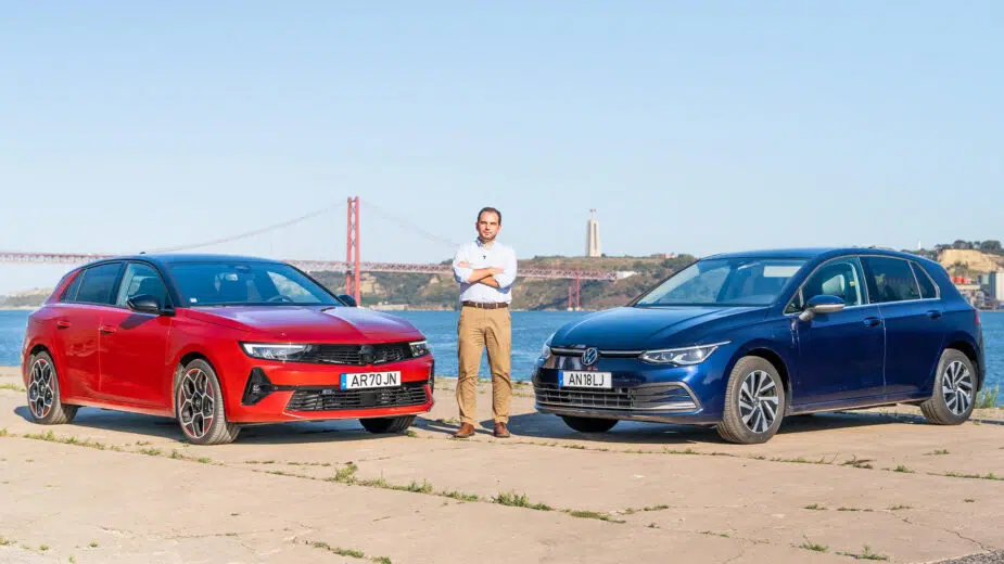 guilherme costa entre opel astra hybrid e volkswagen golf ehybrid