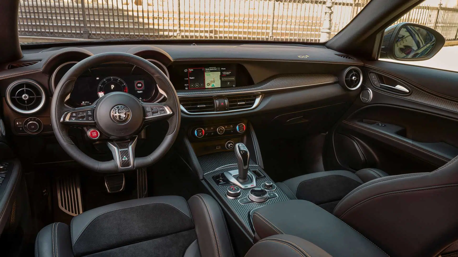 Alfa Romeo Stelvio Quadrifoglio 100 Anniversario interior