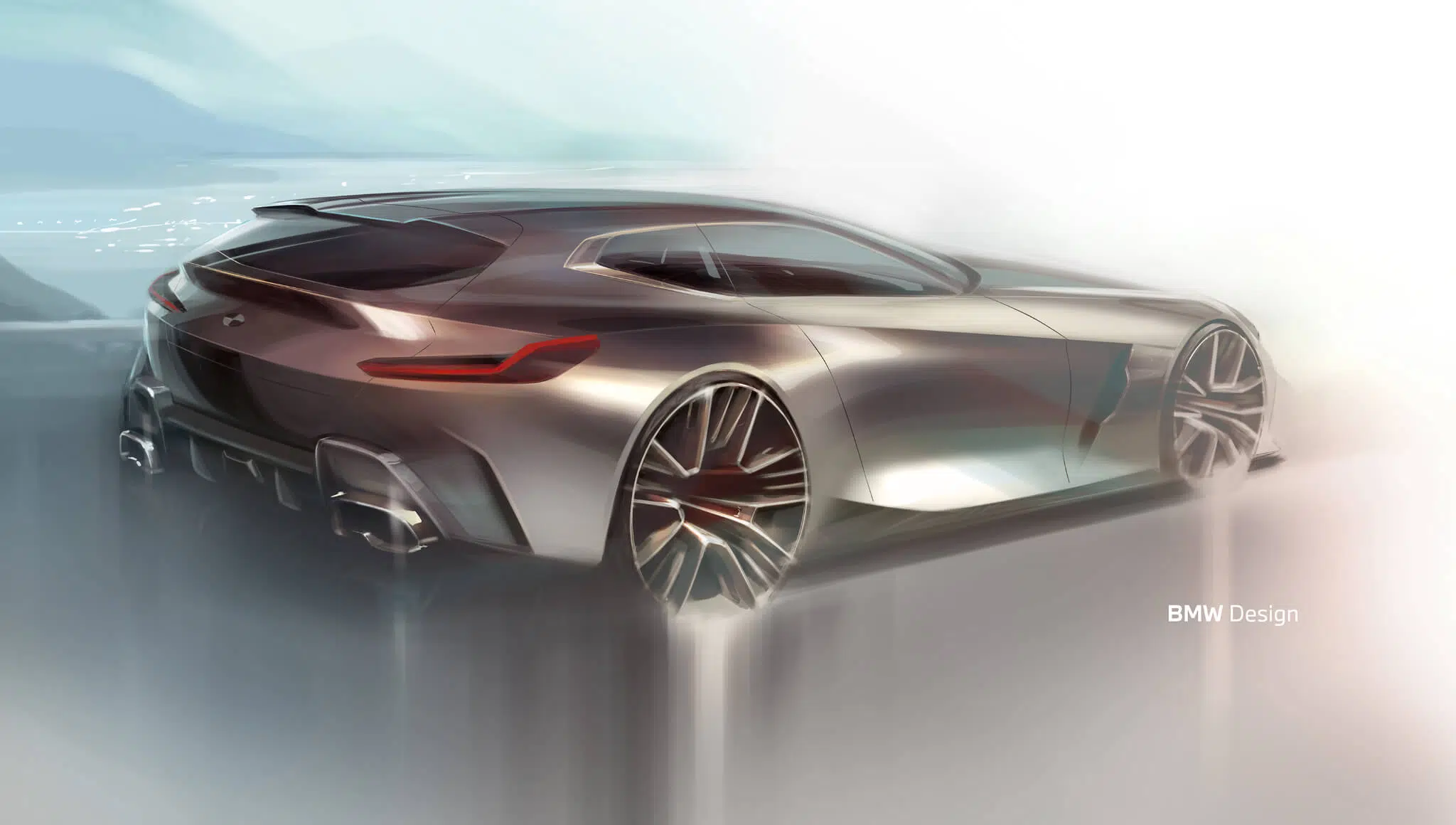 BMW Concept Touring Coupé esboço traseira