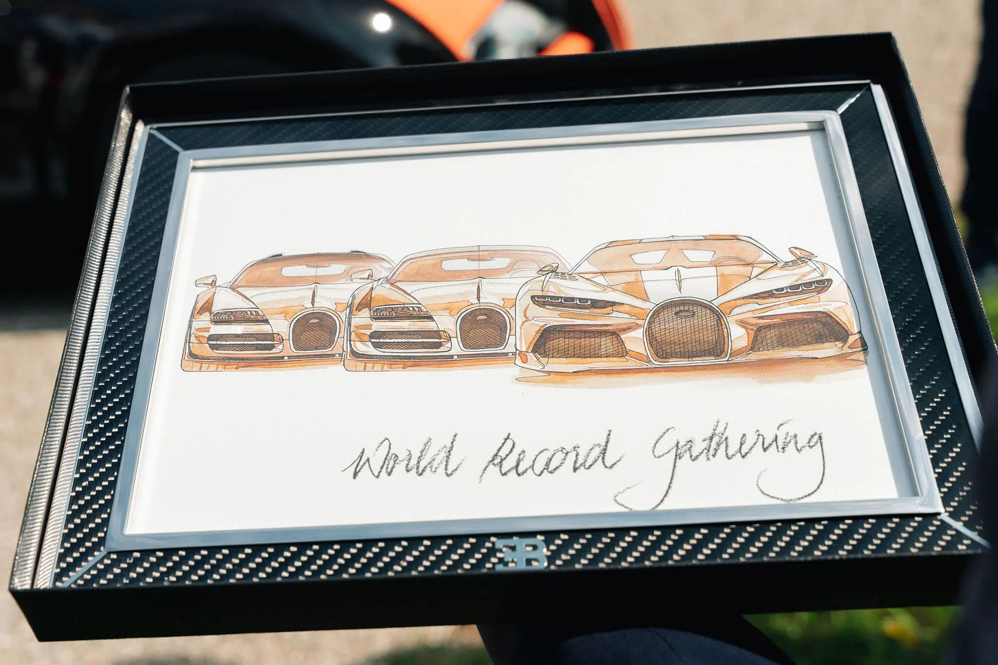 Bugatti recordistas em Molsheim - Quadro