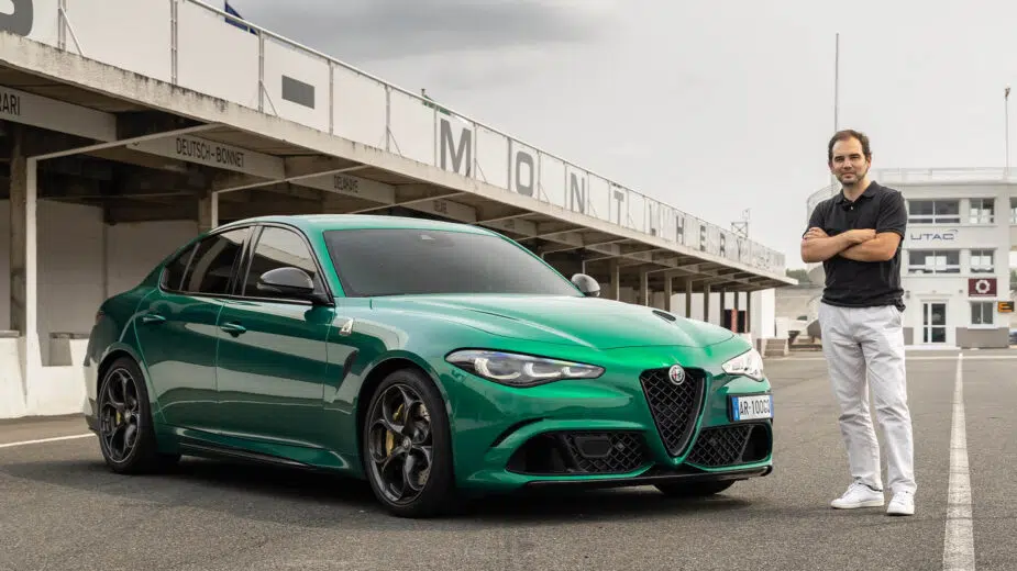 Guilherme Costa com Alfa Romeo Giulia Quadrifoglio 2023