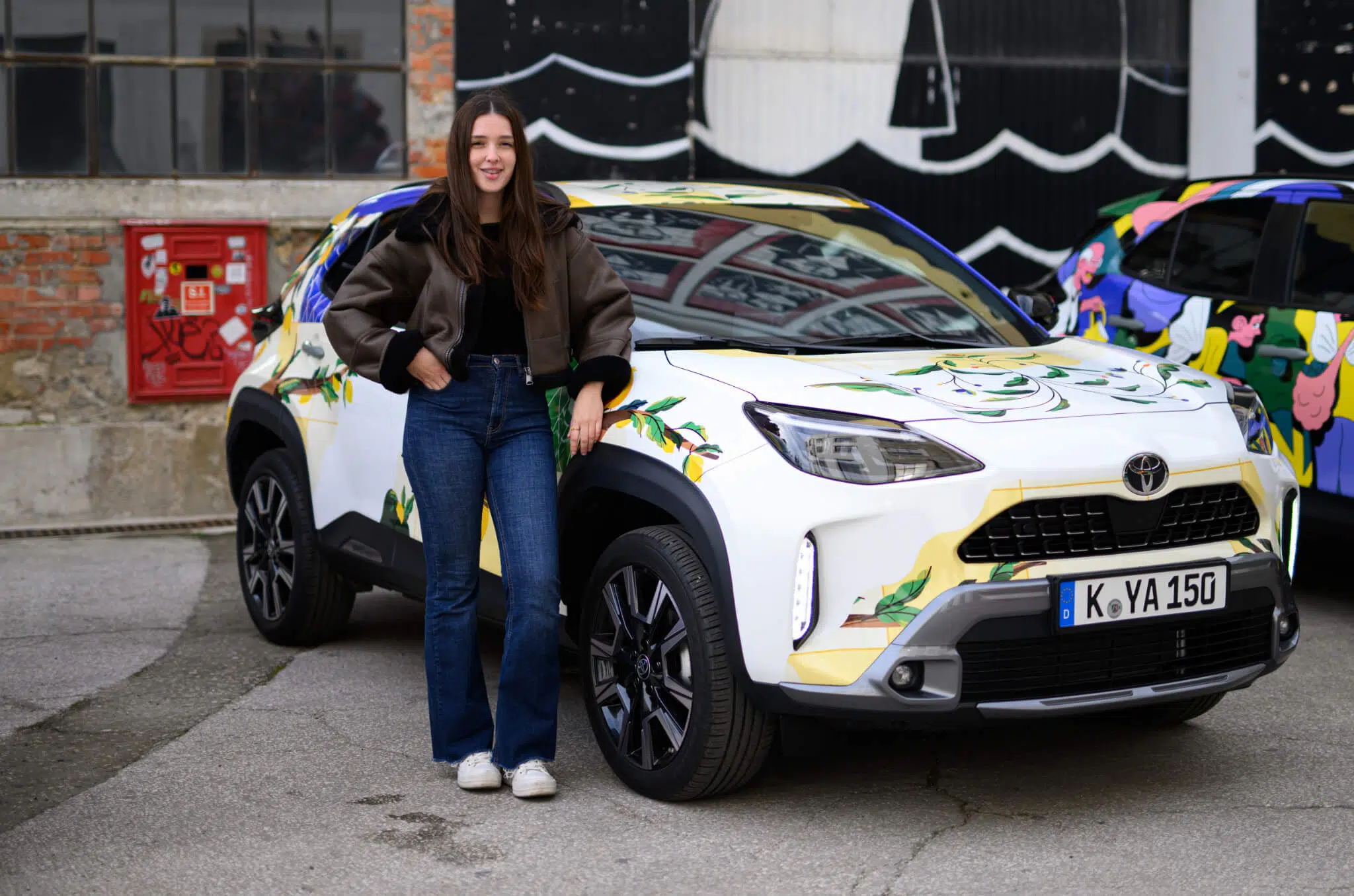 Diana Oliveira, artista responsável por um dos modelos Toyota Yaris Cross