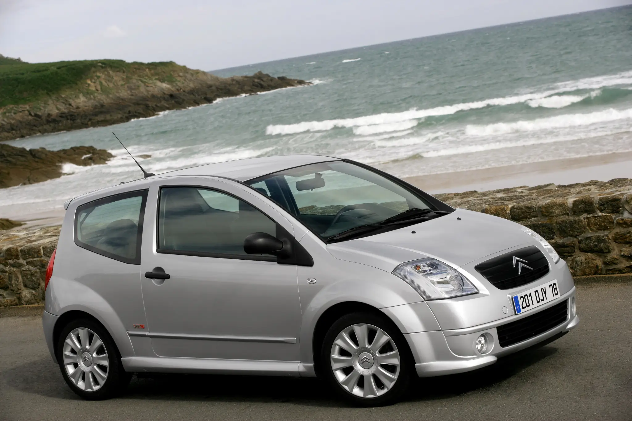 Citroën C2 VTS, frente 3/4