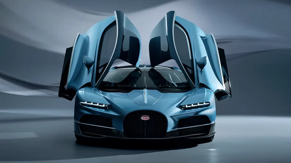 Bugatti Tourbillon - frente com portas abertas