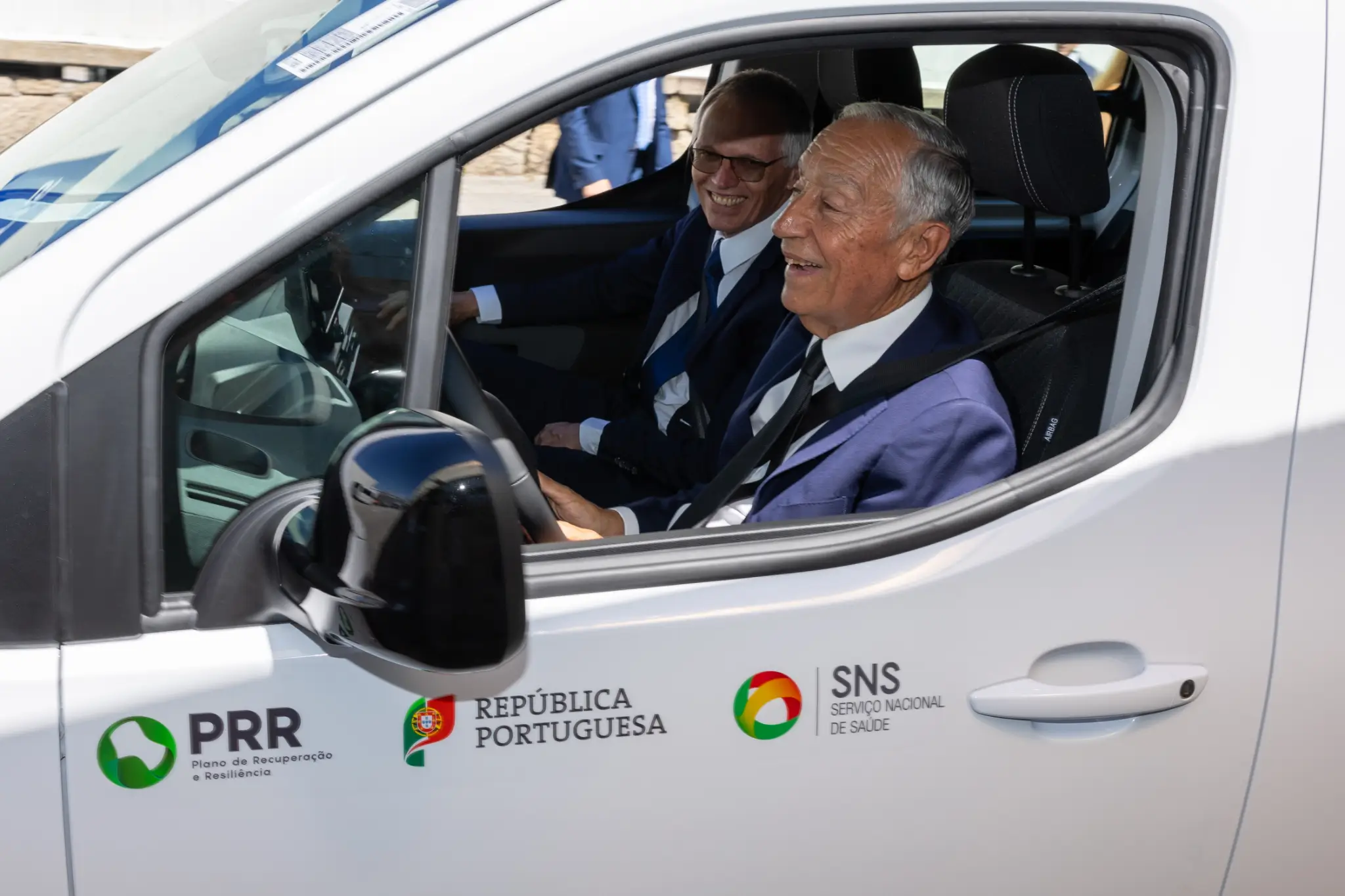 Marcelo Rebelo de Sousa, Presidente da República e Carlos Tavares, diretor executivo da Stellantis
