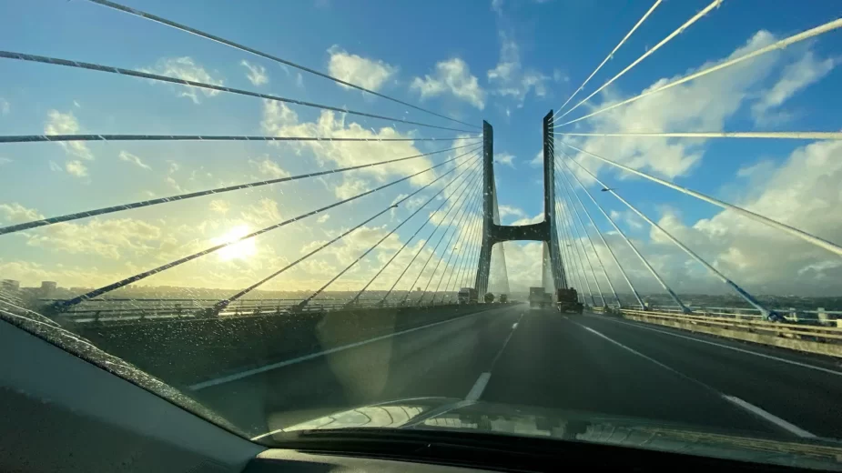 Ponte Vasco da Gama - sentido sul-norte