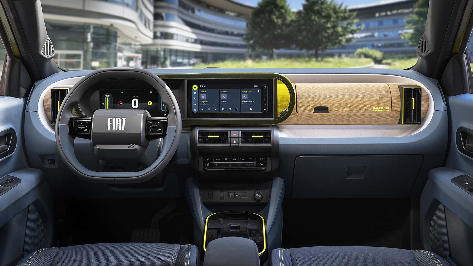 Este é o interior do novo Fiat Grande Panda