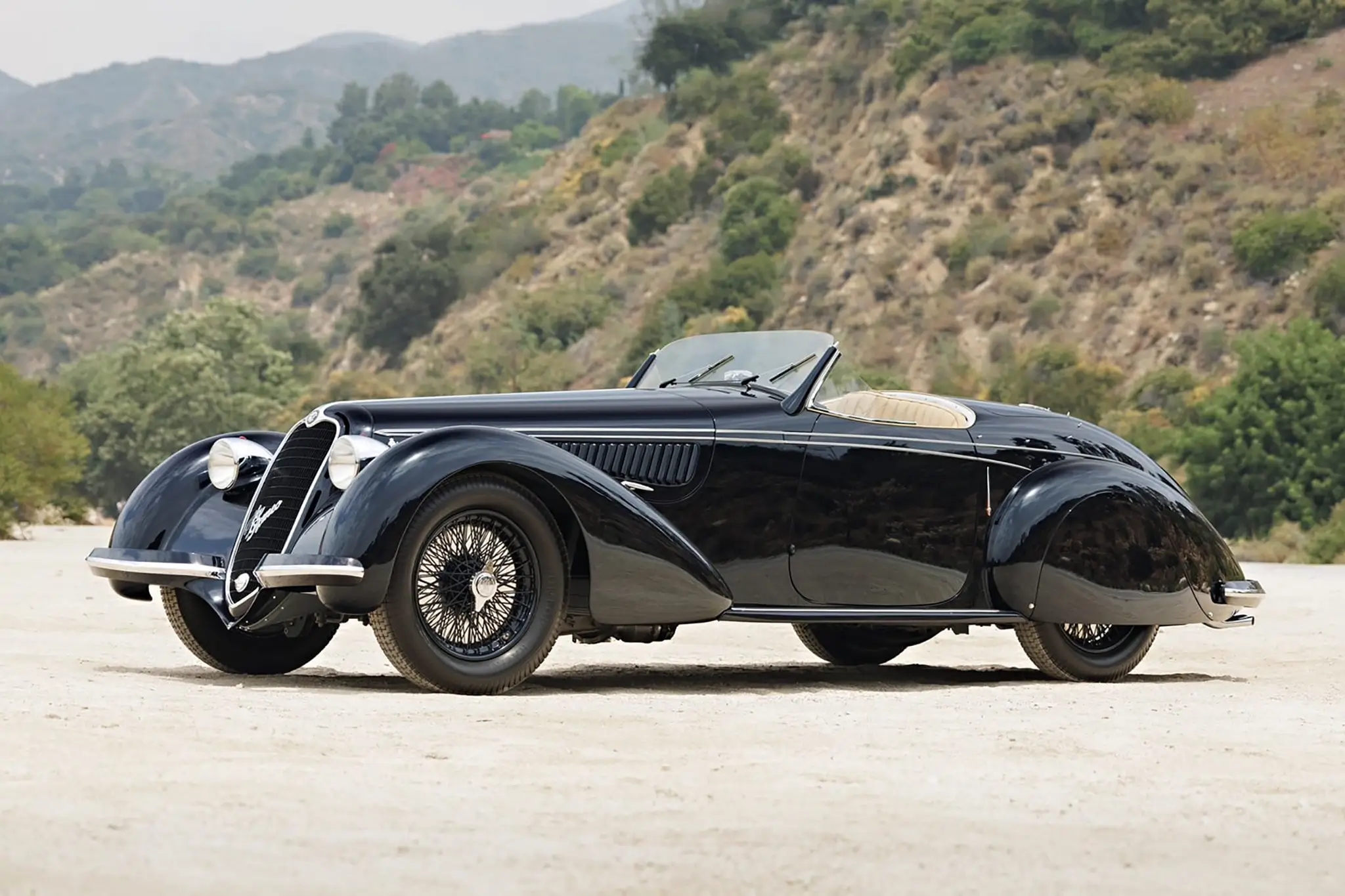 Alfa Romeo 8C 2900B Lungo Spider - 3/4 de frente