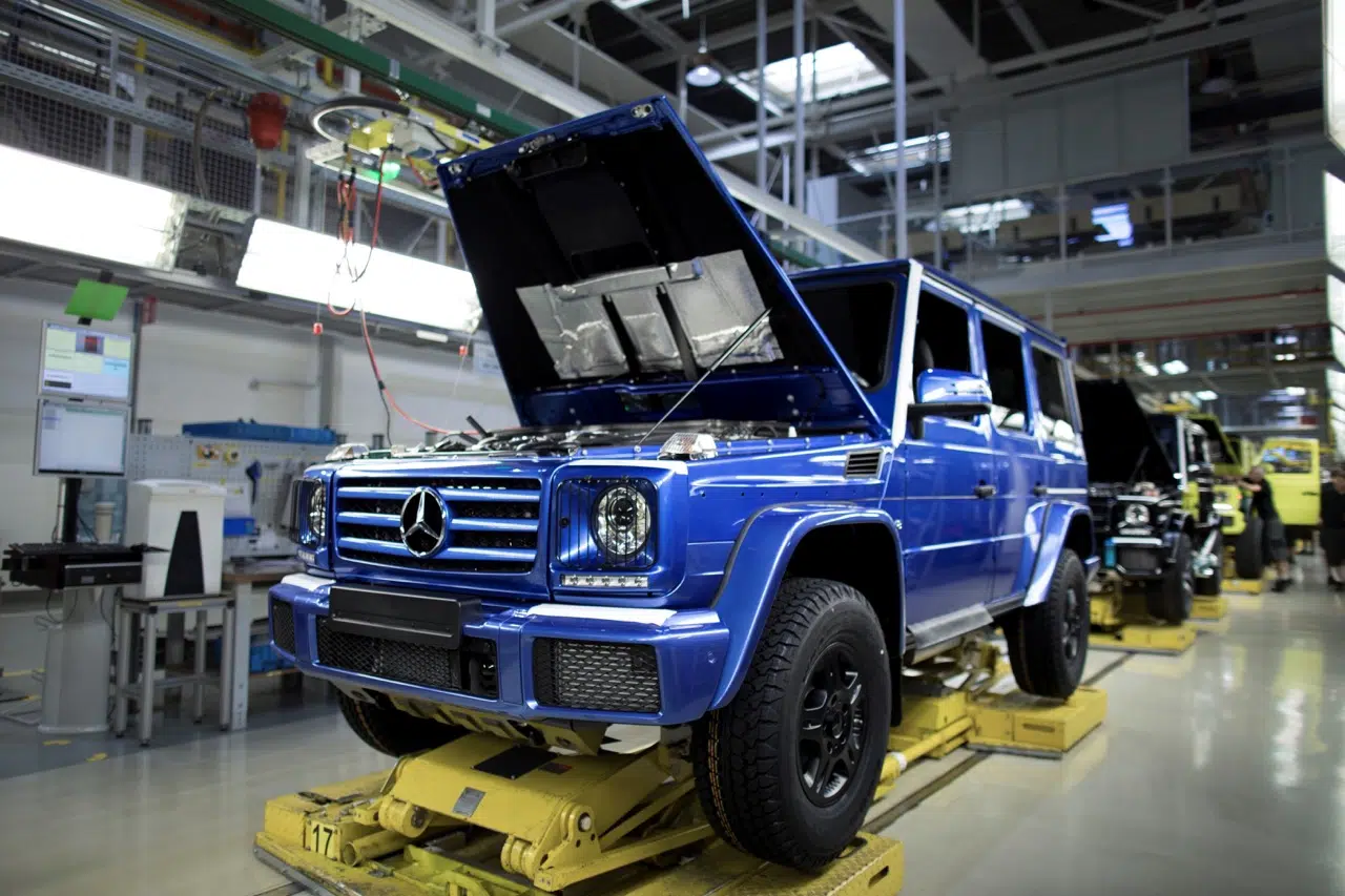 Linha de produção do Mercedes-Benz Classe G.