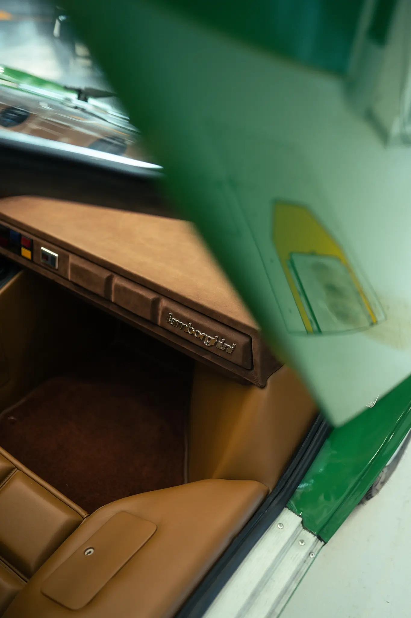 Countach - detalhe do interior