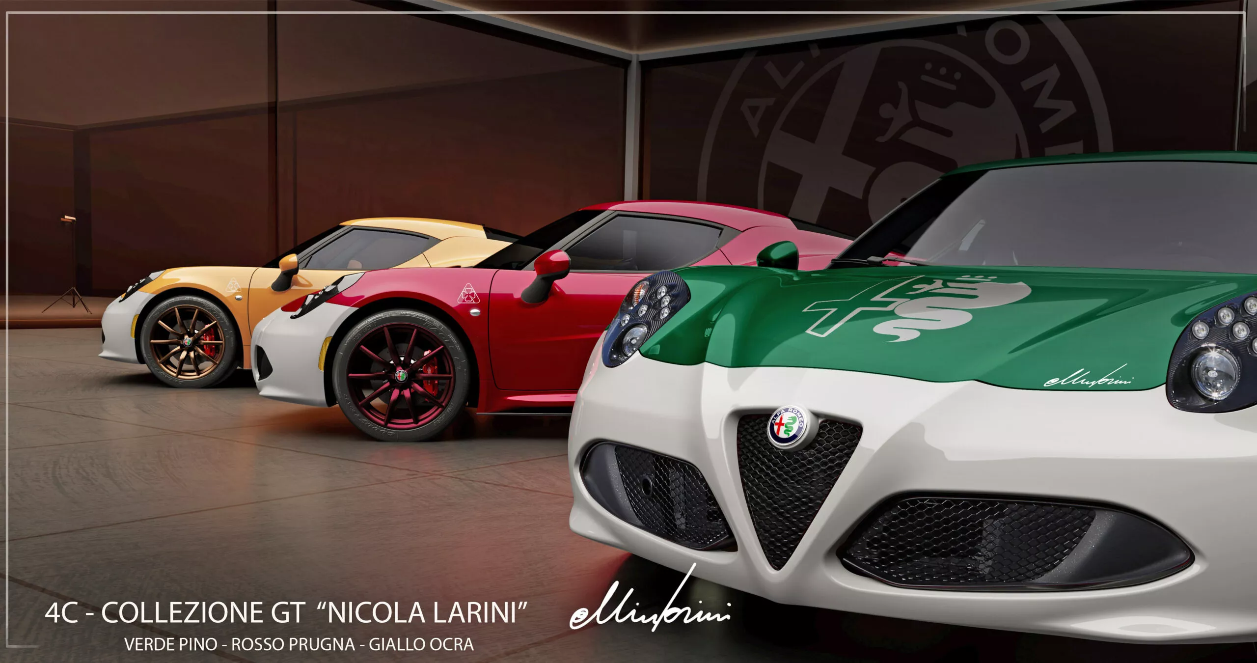 Estes três Alfa Romeo 4C são um tributo a um piloto muito especial