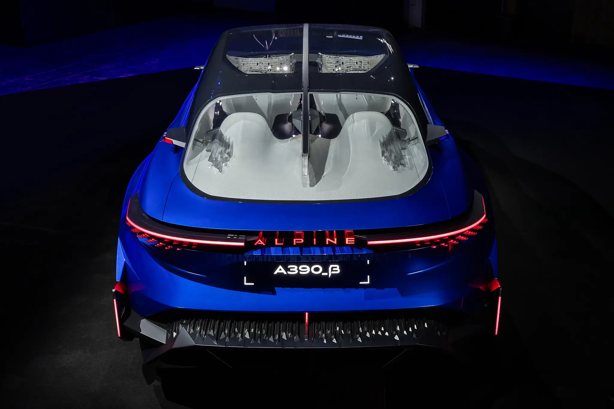 Alpine A390 - secção traseira extendida