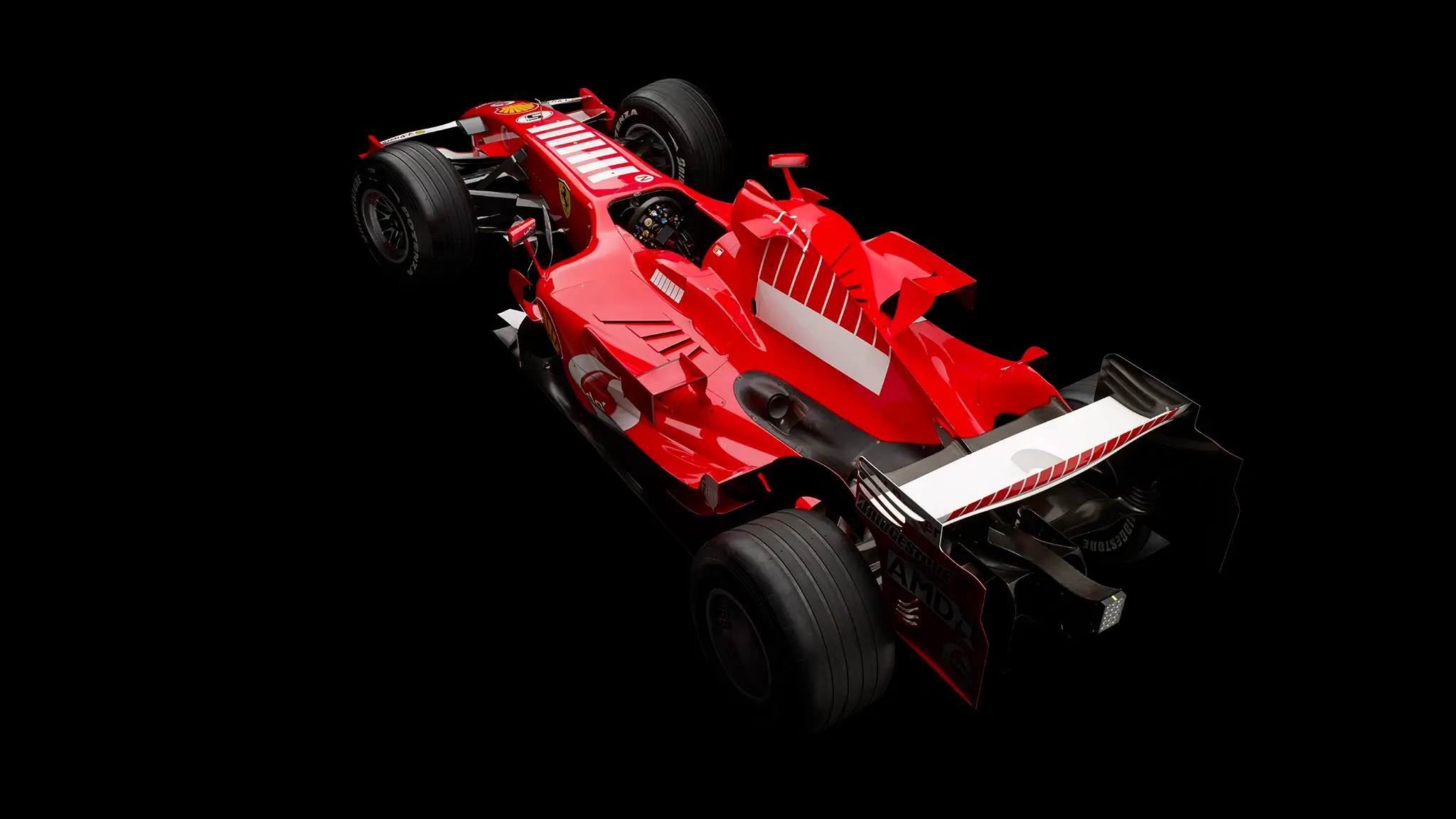 Ferrari 248 F1 - 3/4 de traseira