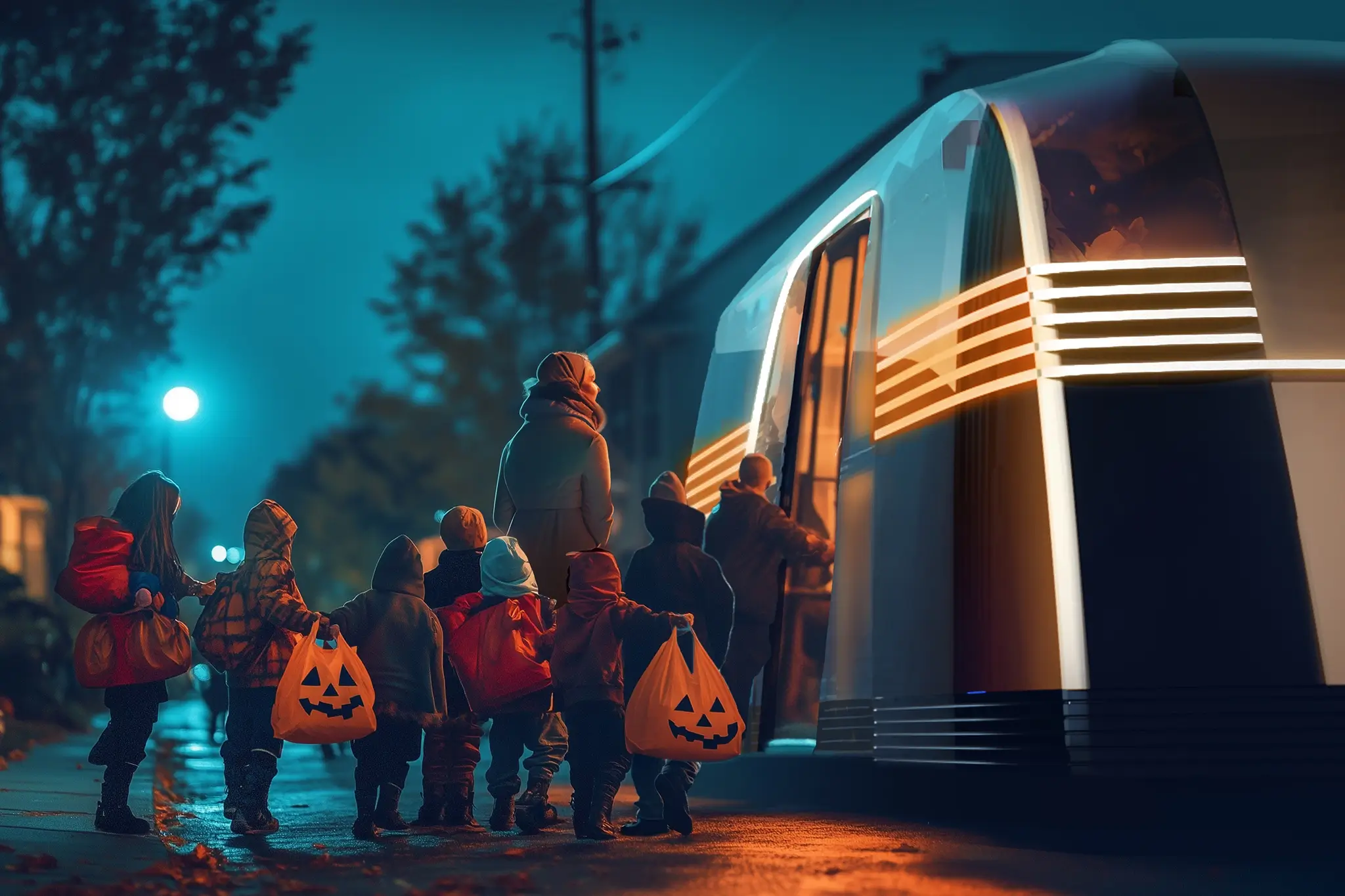 Tesla Robovan - halloween