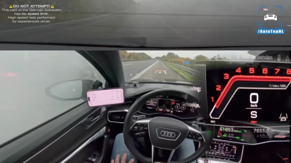 Audi RS6 fail na autobahn