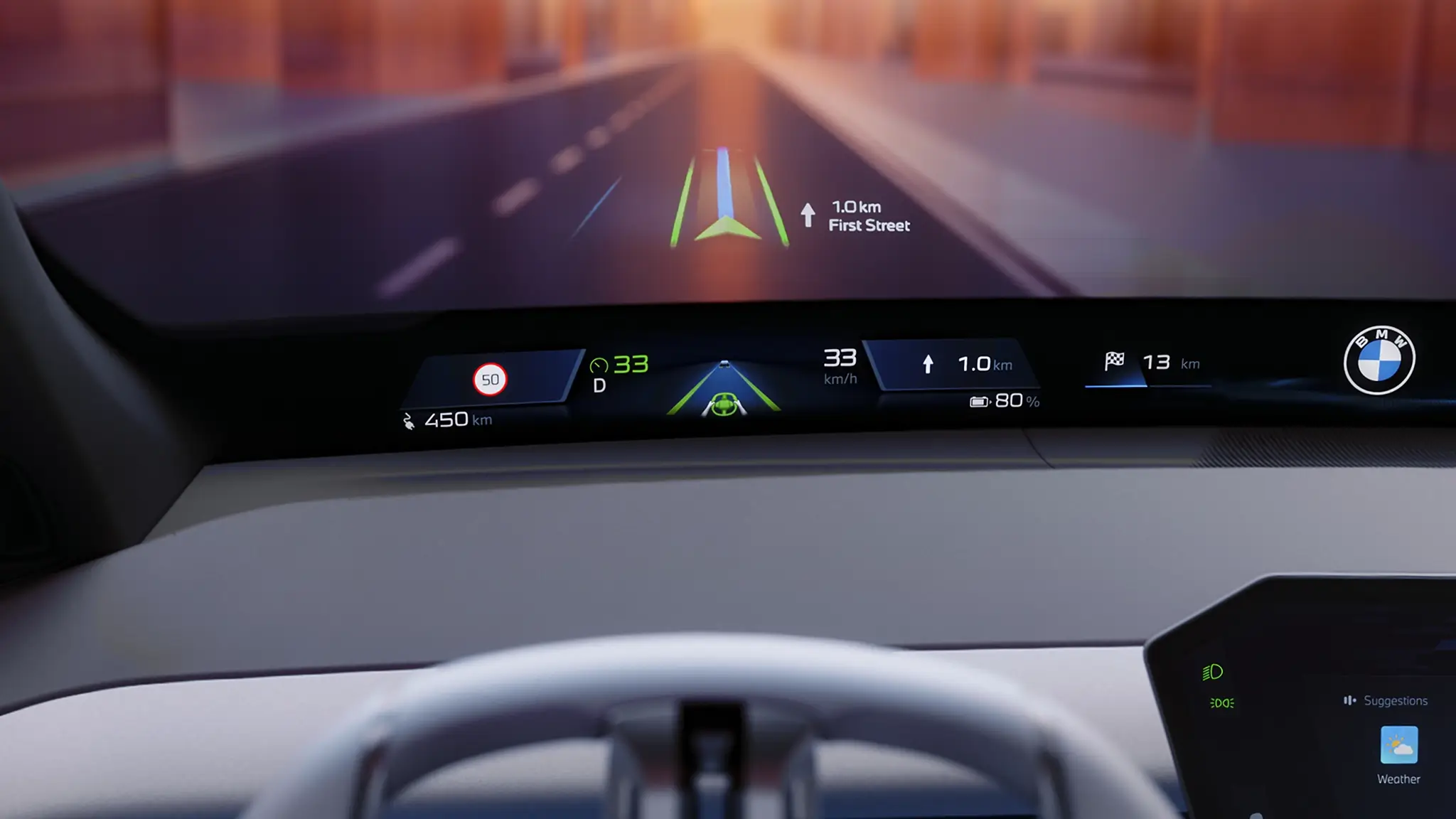 BMW Panoramic iDrive - head-up display 3D