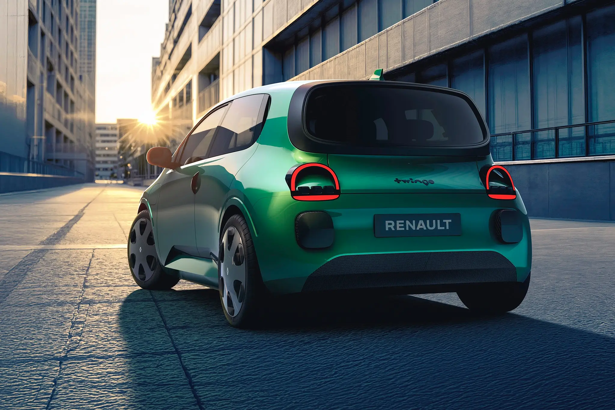 Renault Twingo E-Tech Electric Prototype - 3/4 de traseira