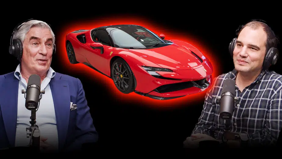 Luís Pessanha e Guilherme Costa com Ferrari SF90